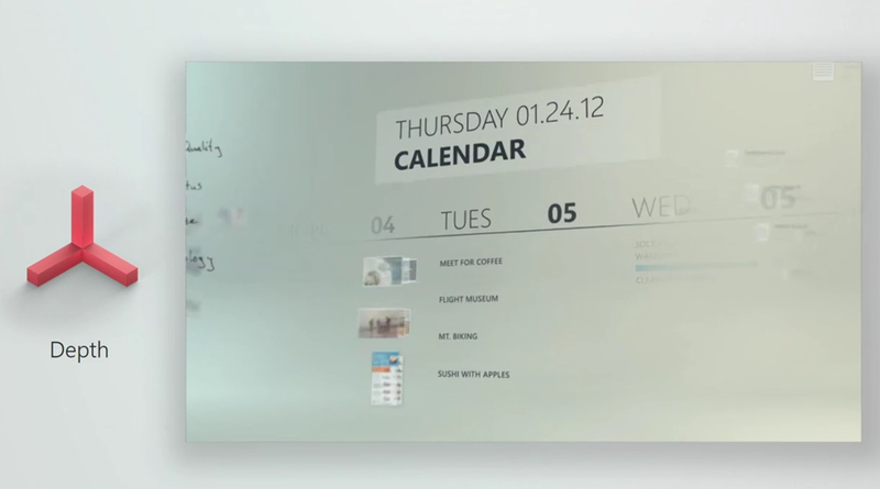 Así se verán el flujo de trabajos en el calendario de Fluente Design. Microsoft